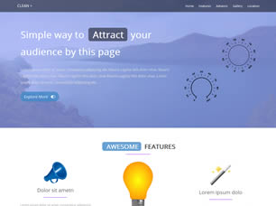 BS Clean Free Website Template