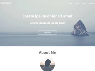 Serenity Free Website Template